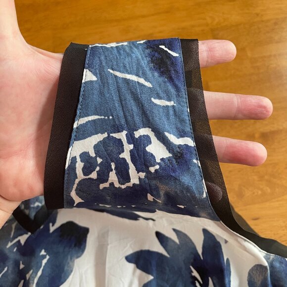 Size XL Simply Vera by Vera Wang blue white sleeveless dress - Picture 13 of 13